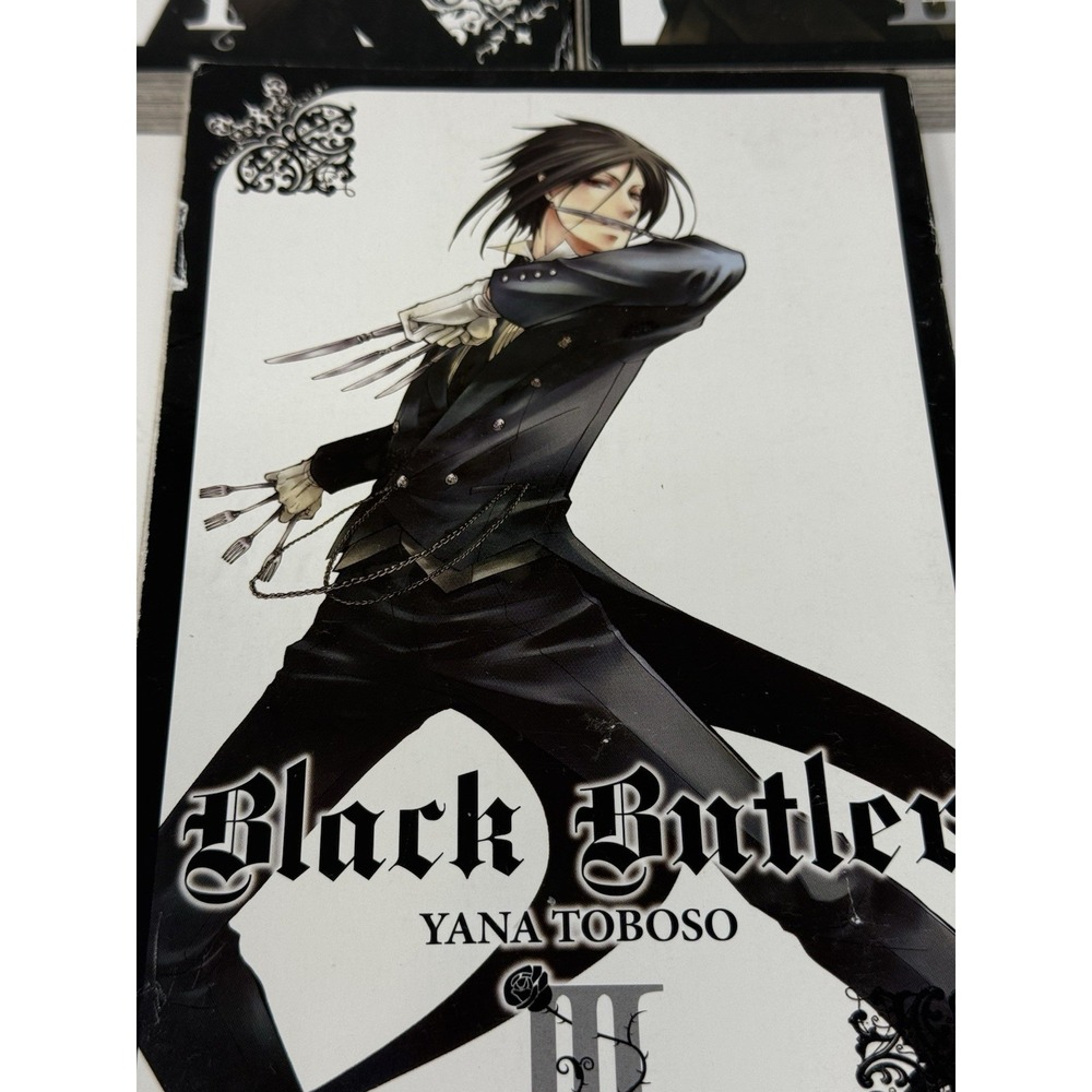 Black Butler Manga Lot Vol 1 2 3 Yana Toboso English Paperback Set - Picture 4 of 13